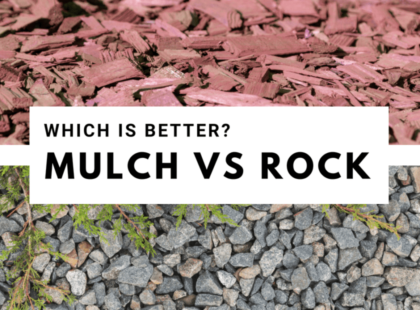 can i put mulch over rocks