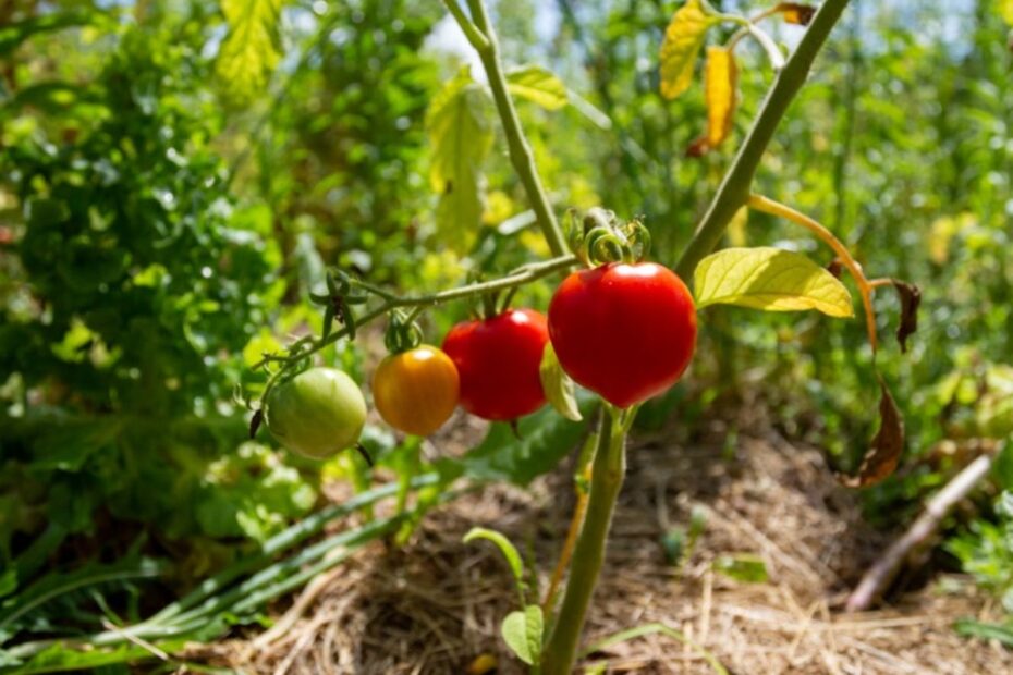 can you put straw around tomato plants