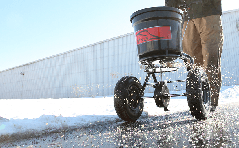 can you use a seed spreader to spread salt