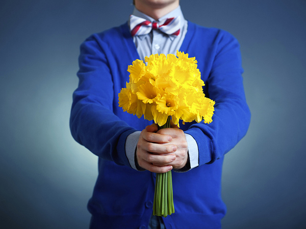 do you give flowers to male performers