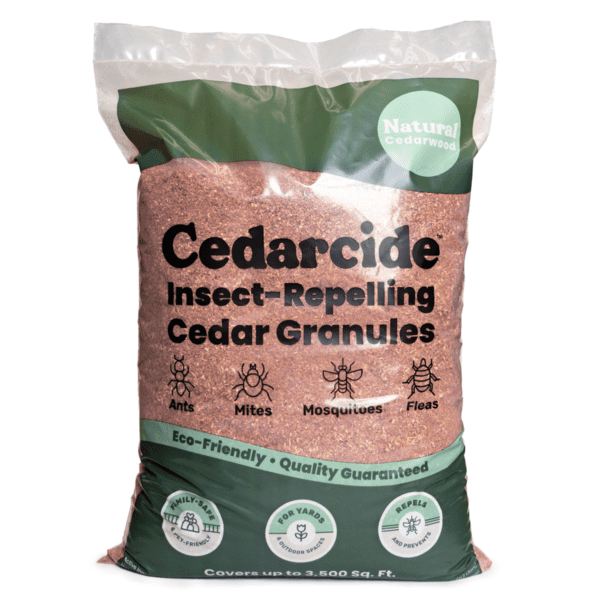 does cedar mulch repel ticks