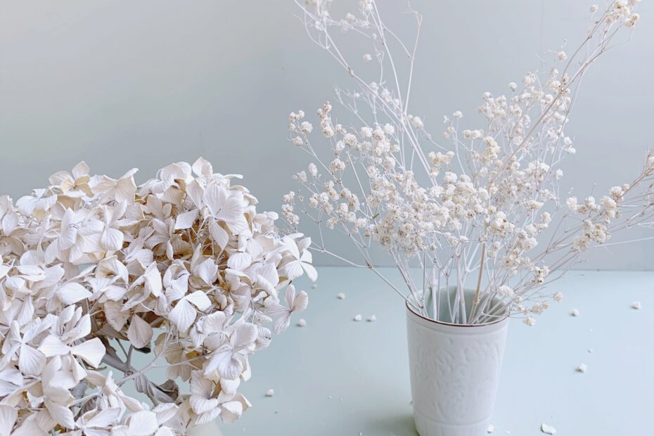 how to bleach dry flowers