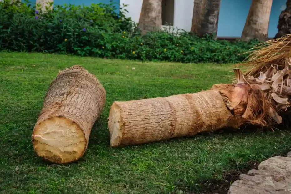 how to cut down a palm tree