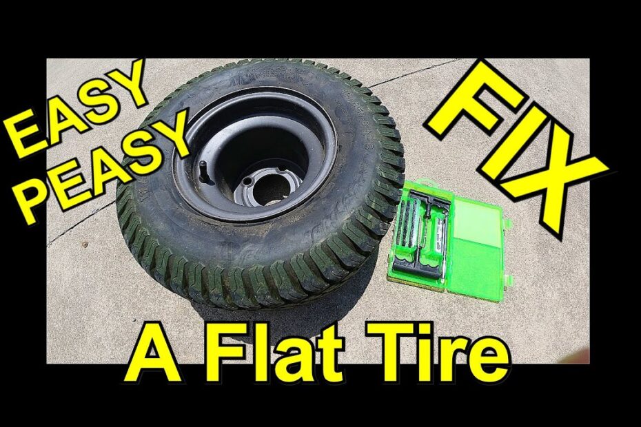 How to Fix a Flat Tubeless Lawn Mower Tire