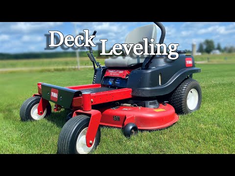 how to level toro mower deck