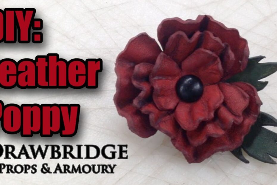 how to make a leather flower