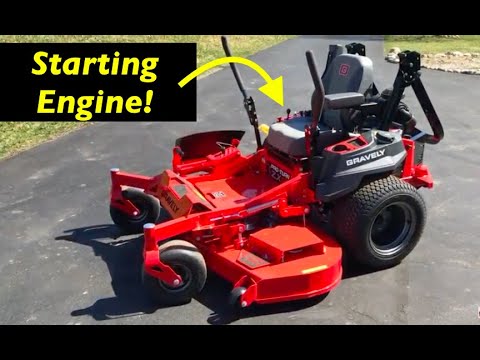 how to start a gravely zero turn mower