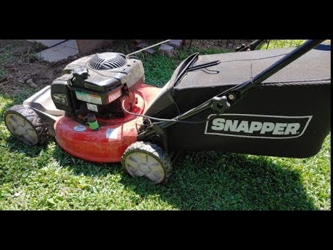 how to start snapper lawn mower