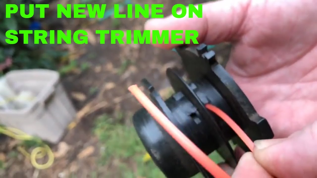 How to String a Craftsman Weed Eater with Two Holes