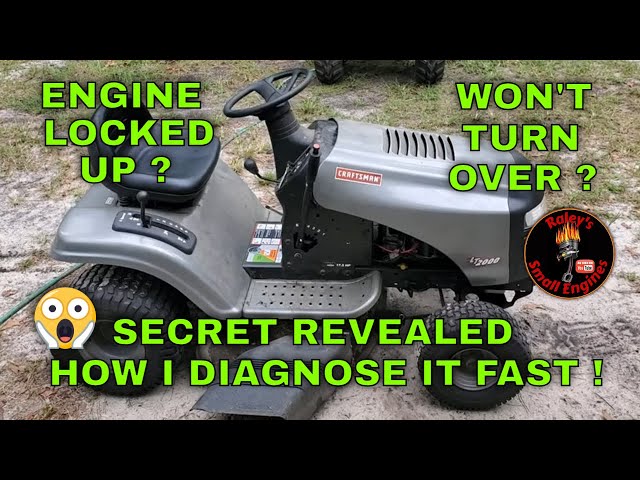 How to Tell if Riding Mower Engine is Locked up