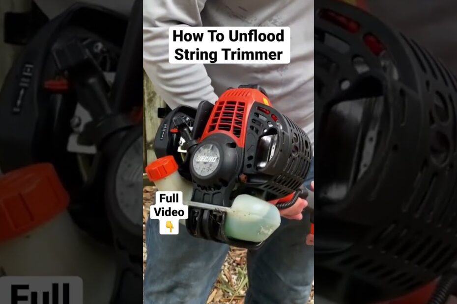 How to Unflood a Weed Eater