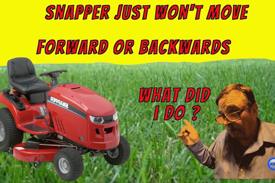 Lawn Mower Will Not Go Forward or Reverse