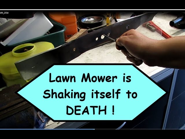 what causes a lawn mower to shake