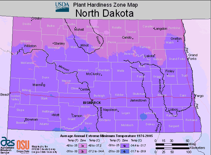 what planting zone is north dakota