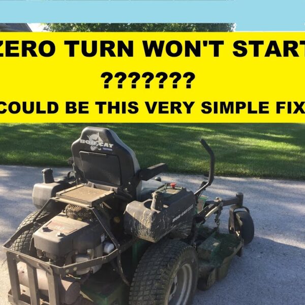 zero turn mower will not start