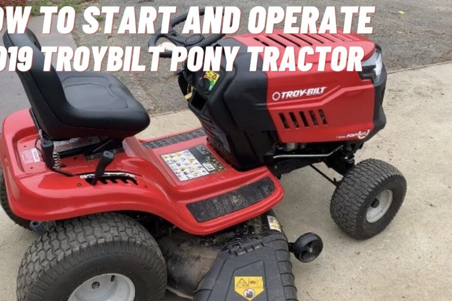 How to Start Troy Bilt Riding Mower