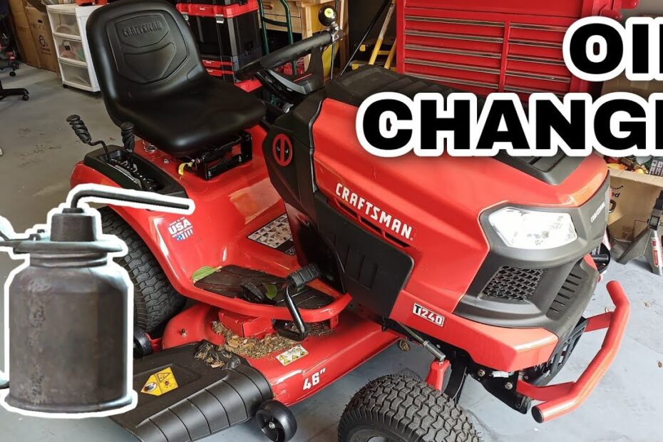 How Much Oil Does a Craftsman Riding Lawn Mower Take