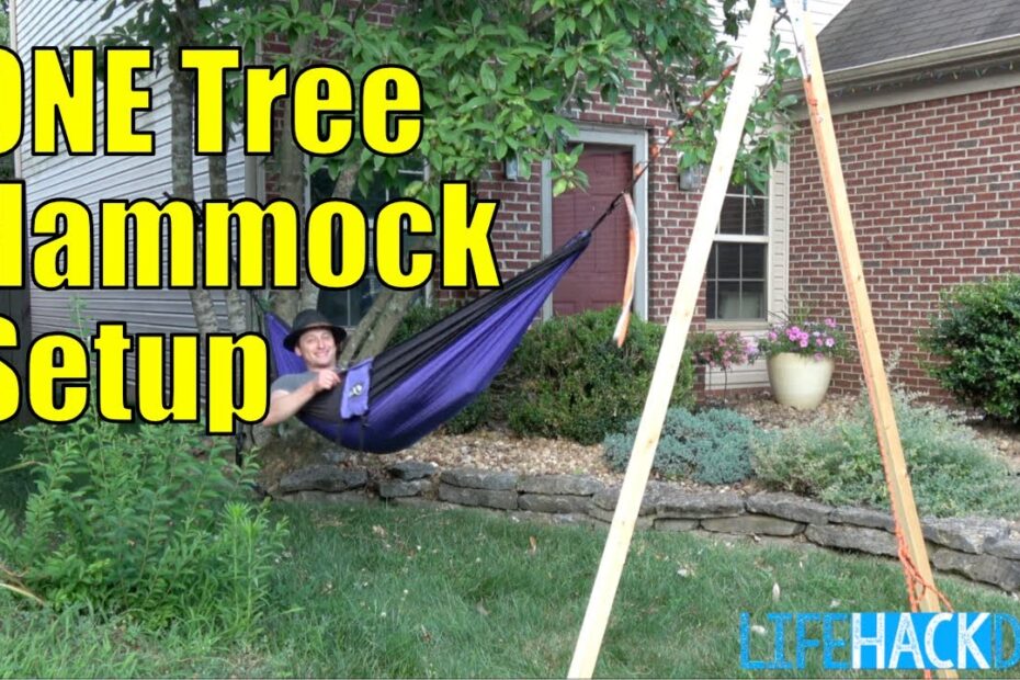 How to Hang a Hammock with One Tree