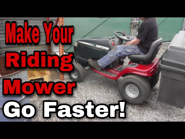 How to Make Lawn Mower Go Faster