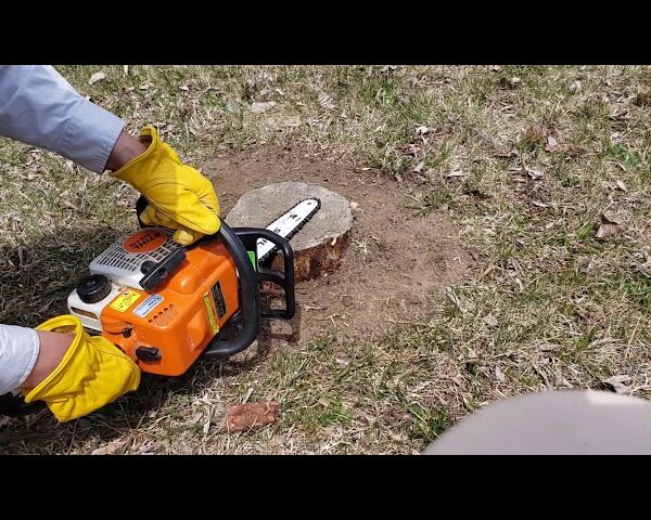 How to Grind a Tree Stump with a Chainsaw