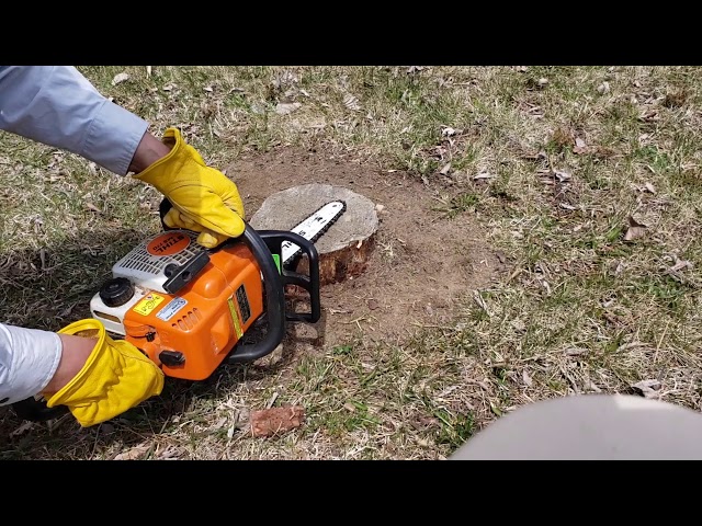 How to Grind a Tree Stump with a Chainsaw