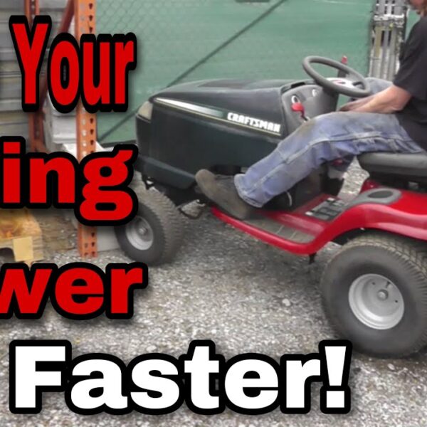How to Make Lawn Mower Go Faster