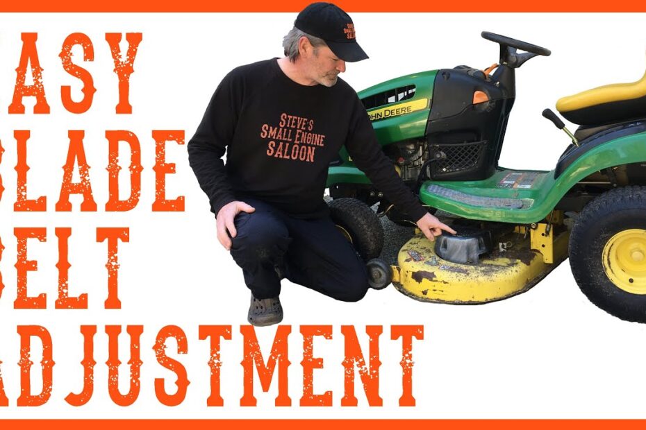 How to Tighten Drive Belt on Craftsman Lawn Mower